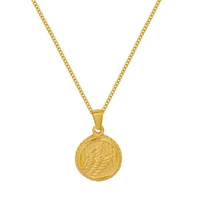 Coin Pendant Necklace - Saphyr