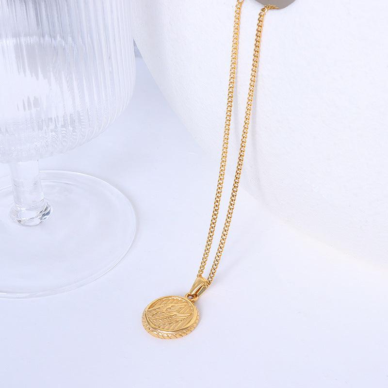 Coin Pendant Necklace - Saphyr