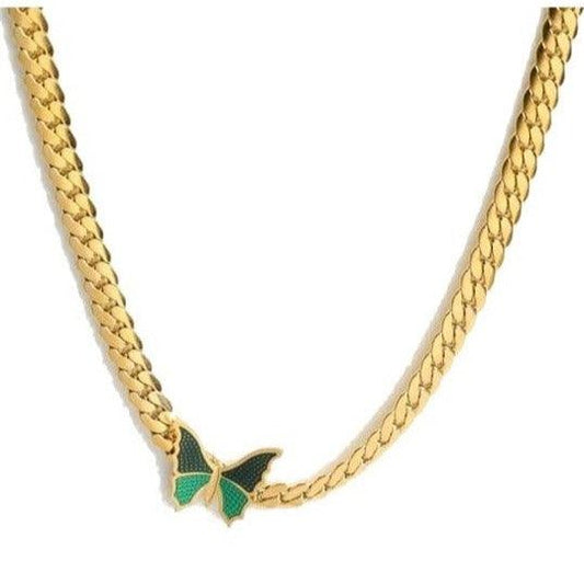 Butterfly Necklace - Saphyr