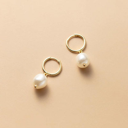 White Pearl Earrings - Saphyr